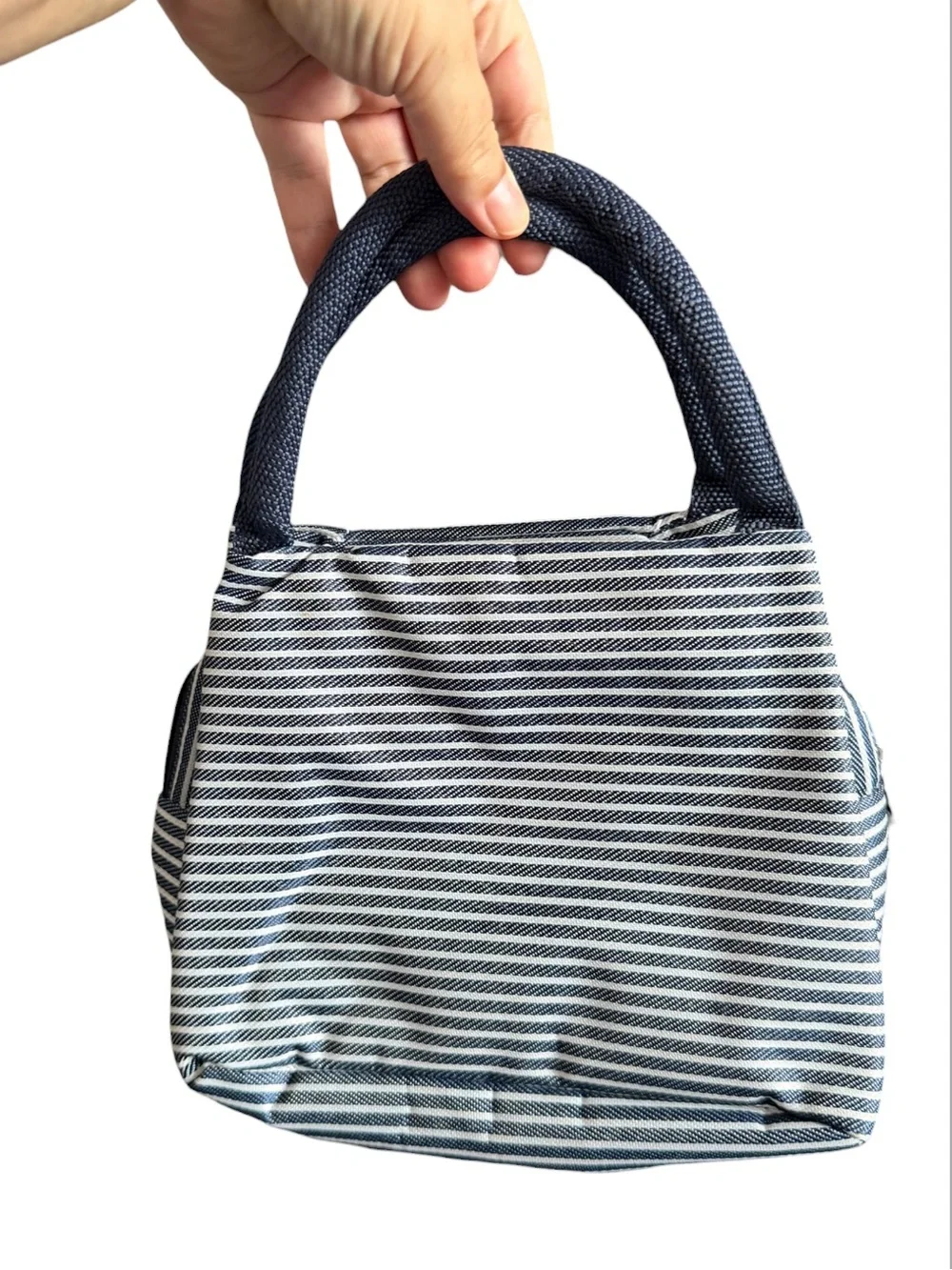 Paris Baguette Striped Navy and White Lunch Bag